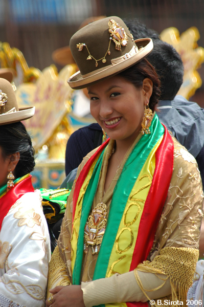 Bolivian Indian dancer