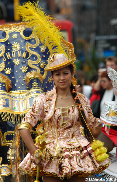 Bolivian Indian dancer