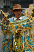 Bolivian Indian dancer