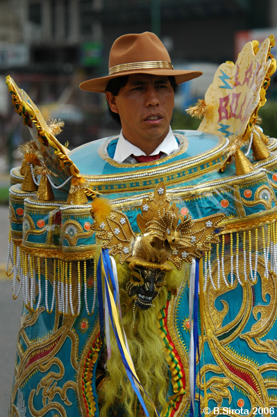 Bolivian Indian dancer