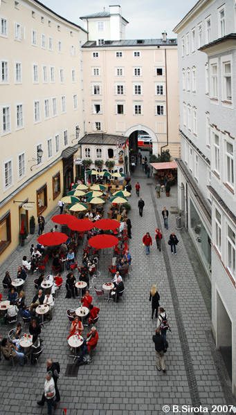 View from Mozart family house