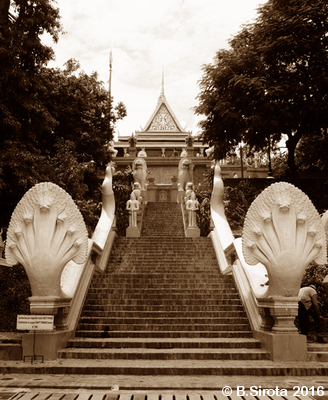 Entry To Temple in Phnom Penh