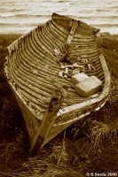 Port in Puerto Natales is full of old and new boats