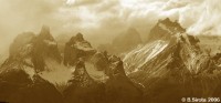  View on mysterious Torres del Paine