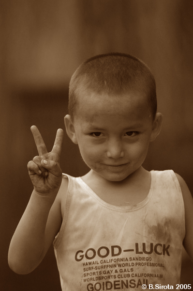 China minority poor kid