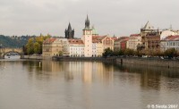 Vltava flowing through Prague