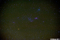Constellation of Orion, Mount Batur, Bali