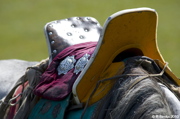 Mongol wooden saddle