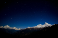 Annapurna Range At Night