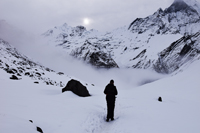 Walking in the snow