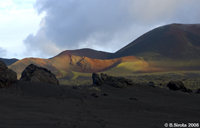 The Lunar (Moon) valley. The landscape looks similar to the Moon's.