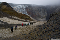 Inside the Mutnovsky volcano.
