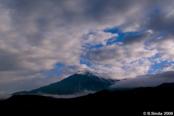 View on Ostriy Tolbachik volcano. It is 3682 meters high.