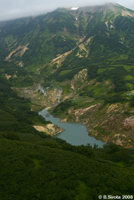 Valley Of Geysers as seen from the helicopter.