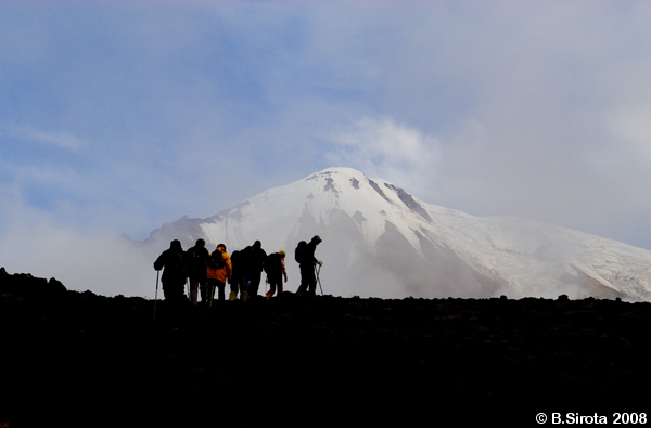 View on Ostriy Tolbachik volcano.