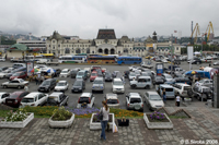 Vladivostok's train station and right behind it there is boat station.