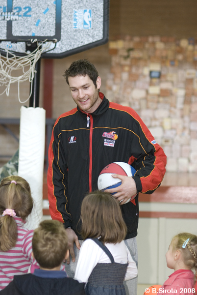 Melbourne Tigers players visiting Russian Sunday school