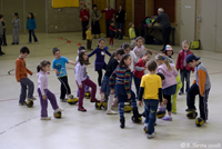 Richmond Tigers representative visiting Russian Sunday school