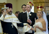 Wedding Ceremony in a Russian Orthodox Church