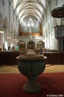 Inside Zurich Fraunmunster church