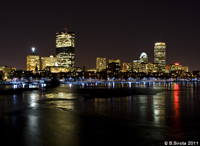 Boston at night