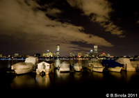 Cambridge Marina at night