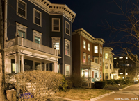 Boston at night