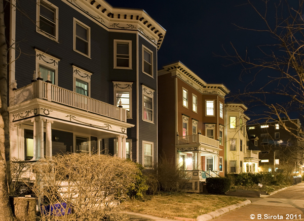 Boston at night